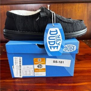 Hey Dude Wendy Stretch Sox Black Slip On Shoes Womens Size 9 Lightweight